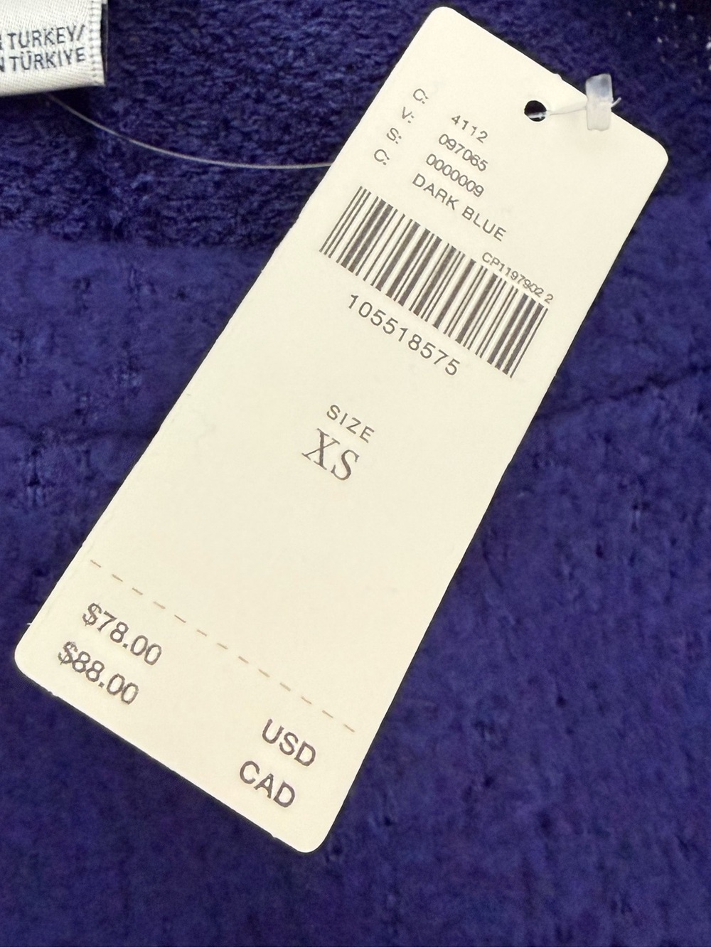Anthropologie Maeve Ruffled Lace Tee Beacon Blue Size XS - Picture 6 of 6
